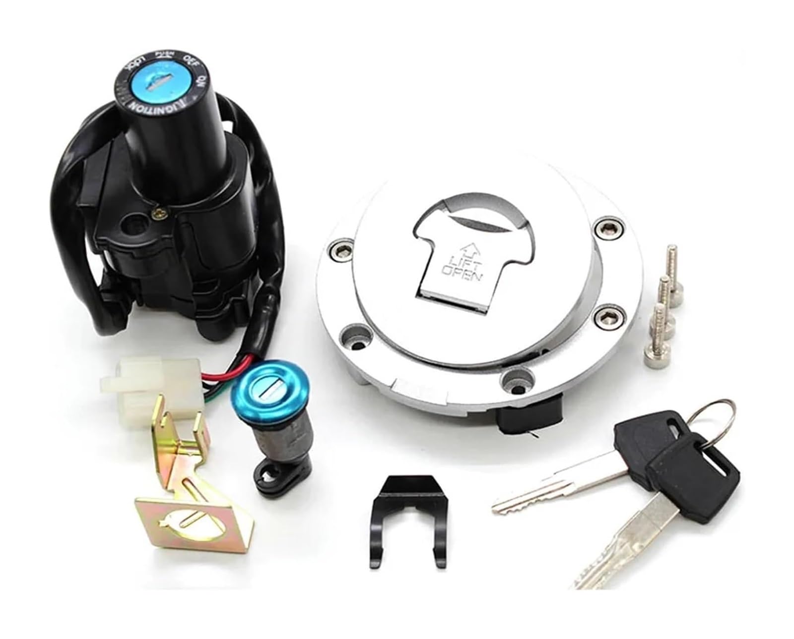 Zündschloss Für CB900F/1300 Für CBR 929/954/600/1000/1100XX Für CBR600 F4/F4I Motorrad Kraftstoff Gas Tankdeckel Zündschloss Sitz Schloss Schlüssel Set Zündschloss Für CB900F/1300 Für CBR 929/954/600/1000/1100XX Für CBR600 F4/F4I Motorrad Kraftstoff Gas Tankdeckel Zündschloss Sitz Schloss Schlüssel Set von NIKISO