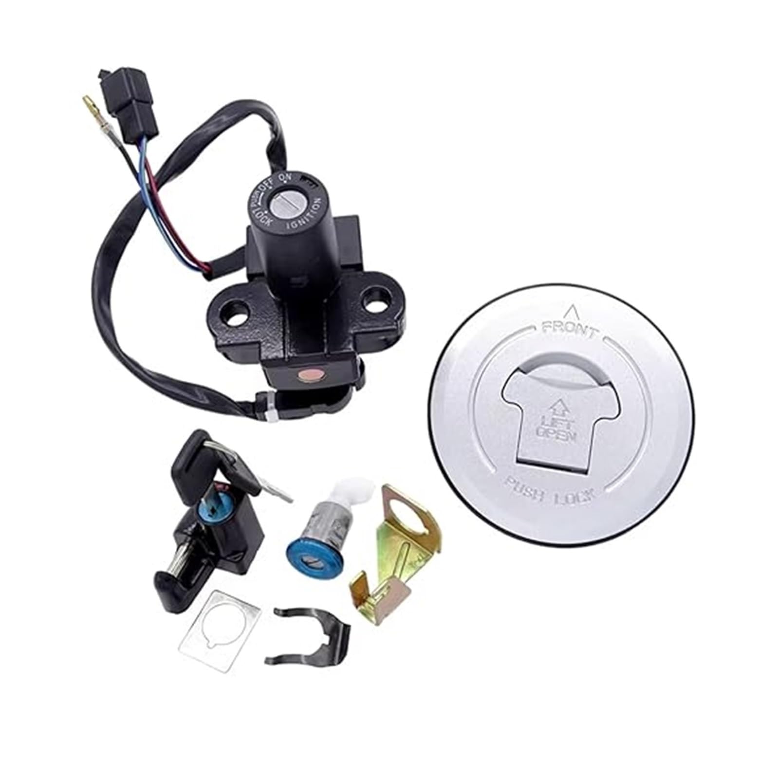 Zündschloss Für CN250 Für Helix 35010-KS4-711 1 Set Motorrad Lock Set Mit Zündung Schalter Tank Abdeckung Sitz Kits Zündschloss Für CN250 Für Helix 35010-KS4-711 1 Set Motorrad Lock Set Mit Zündung Schalter Tank Abdeckung Sitz Kits von NIKISO