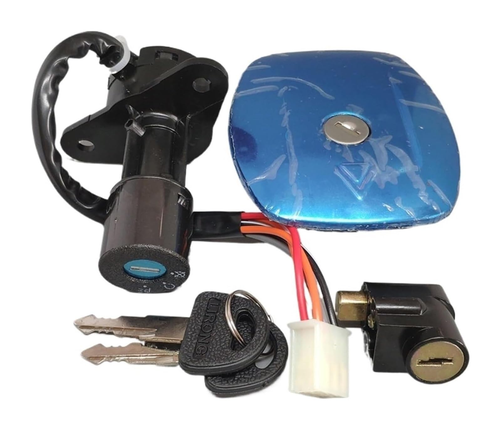 Zündschloss Für Suz&uki 4Draht 6 Draht Tankdeckel Abdeckung Schlösser Motorrad Zündschlüssel Set(6 Wires) von NIKISO