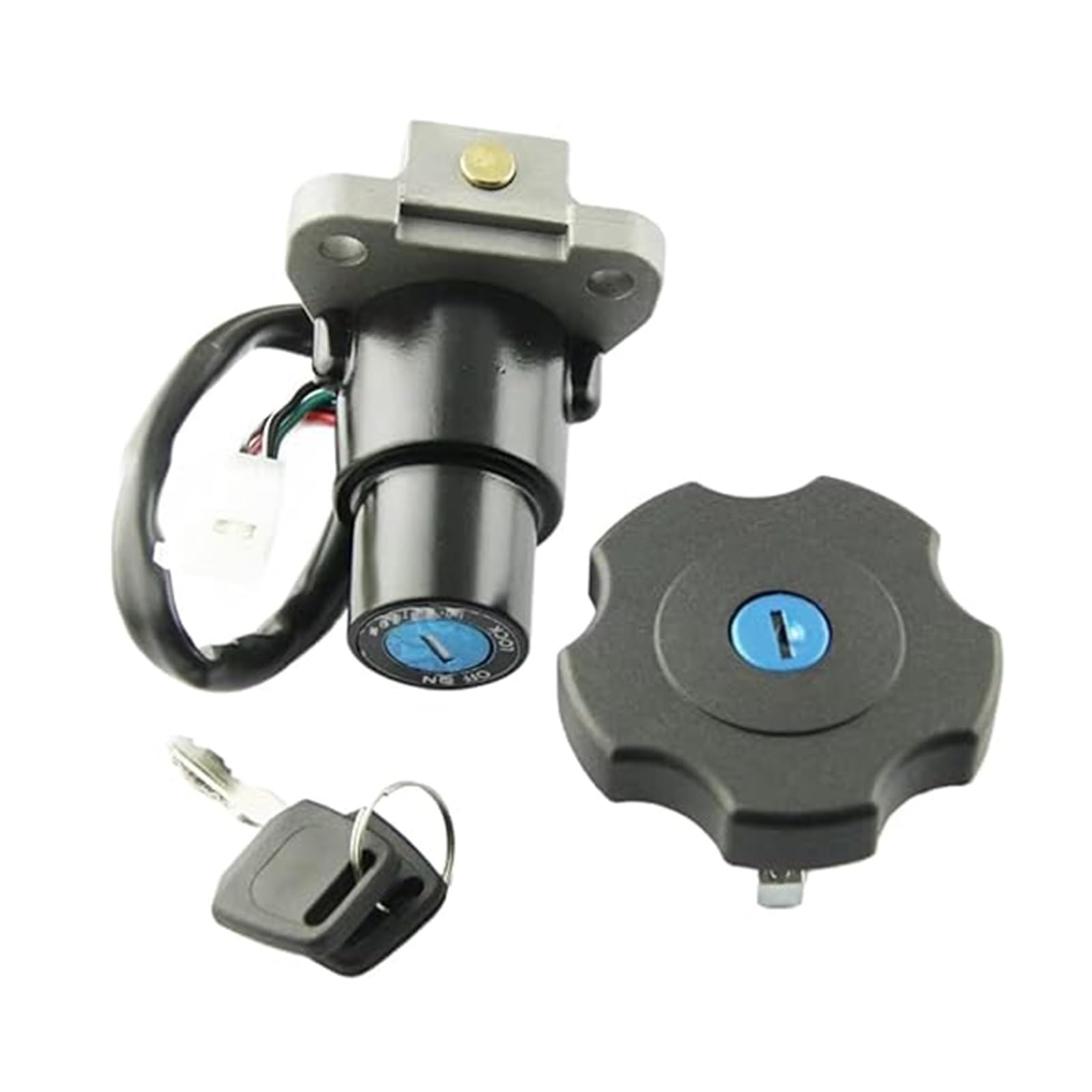Zündschloss Für XT600 1990-1995 Für TW200 2003-2017 Motorrad Zündschloss Tankdeckel Abdeckung Sitzschloss Schlüsselsatz Kit Zündschloss Für XT600 1990-1995 Für TW200 2003-2017 Motorrad Zündschloss Tankdeckel Abdeckung Sitzschloss Schlüsselsatz Kit von NIKISO