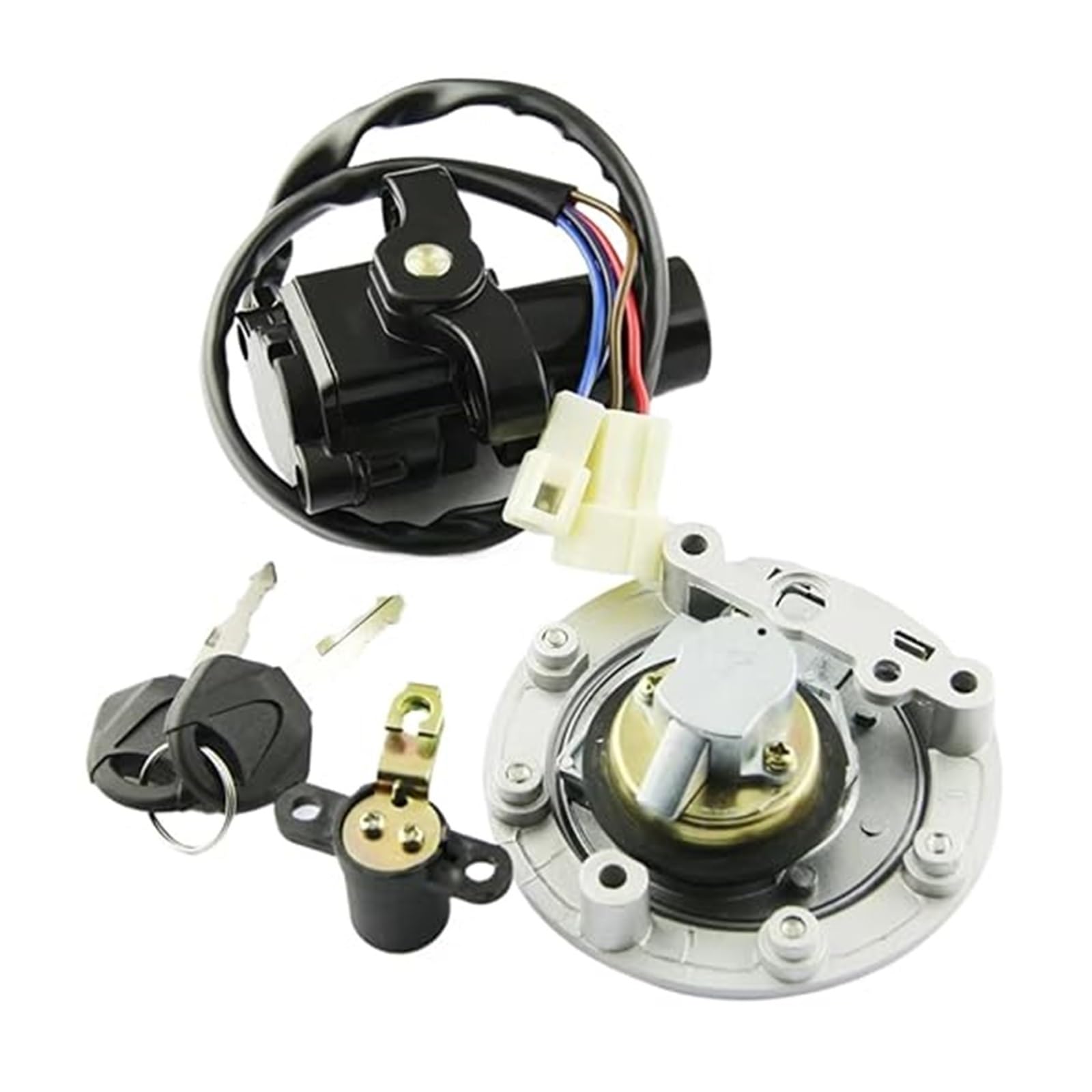 Zündschloss Für XVS1300A Für Midnight Star 2007-2016 Zündschlüsselschloss Schalter Set Motorrad Schlüssel Kit Zündschloss Für XVS1300A Für Midnight Star 2007-2016 Zündschlüsselschloss Schalter Set Motorrad Schlüssel Kit von NIKISO