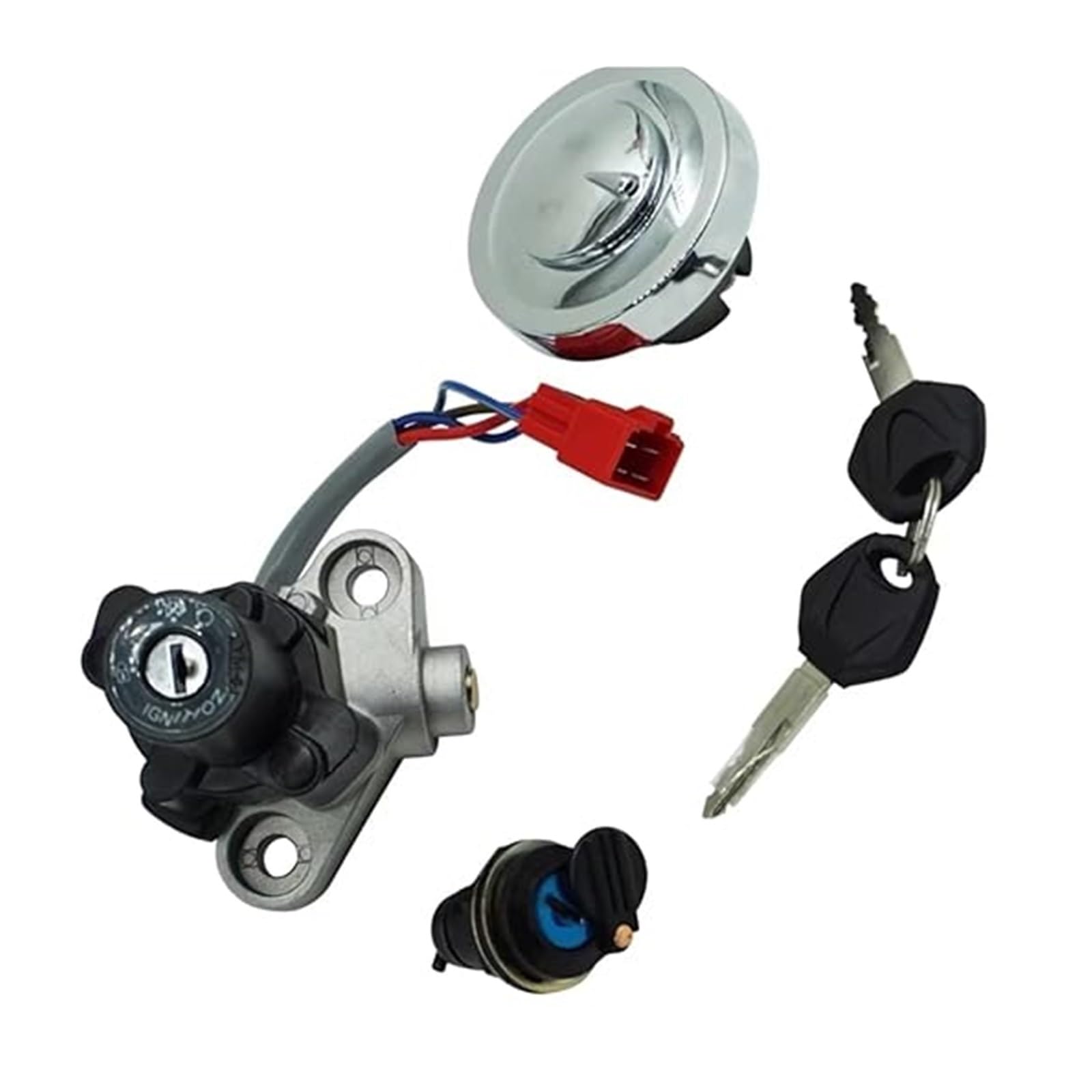 Zündschloss Für XVS650AT Für Drag Für Star Für Silverado 2003/2005-2011/2013 Tankdeckel Zündschalter Sitzschlosssatz Zündschloss Für XVS650AT Für Drag Für Star Für Silverado 2003/2005-2011/2013 Tankdeckel Zündschalter Sitzschlosssatz von NIKISO
