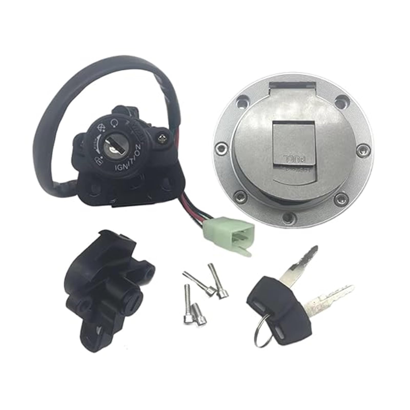 Zündschloss Für YZF600R 1996-2003 Für XJR400 1993-2002 Für XJR1200 1994-1998 Motorrad-Zündschalter Tankdeckel Sitzschloss Schlüsselsatz Zündschloss Für YZF600R 1996-2003 Für XJR400 1993-2002 Für XJR1200 1994-1998 Motorrad-Zündschalter Tankdeckel Sitzschloss Schlüsselsatz von NIKISO