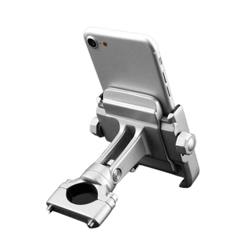 Motorradtelefonhalterung Für NC700 Für NC750 SX 2014-2017 Motorrad Handy Halter Ständer Drehbare Installiert Auf Lenker Handyhalterung Motorrad (Farbe : Silber) von NIKKHO