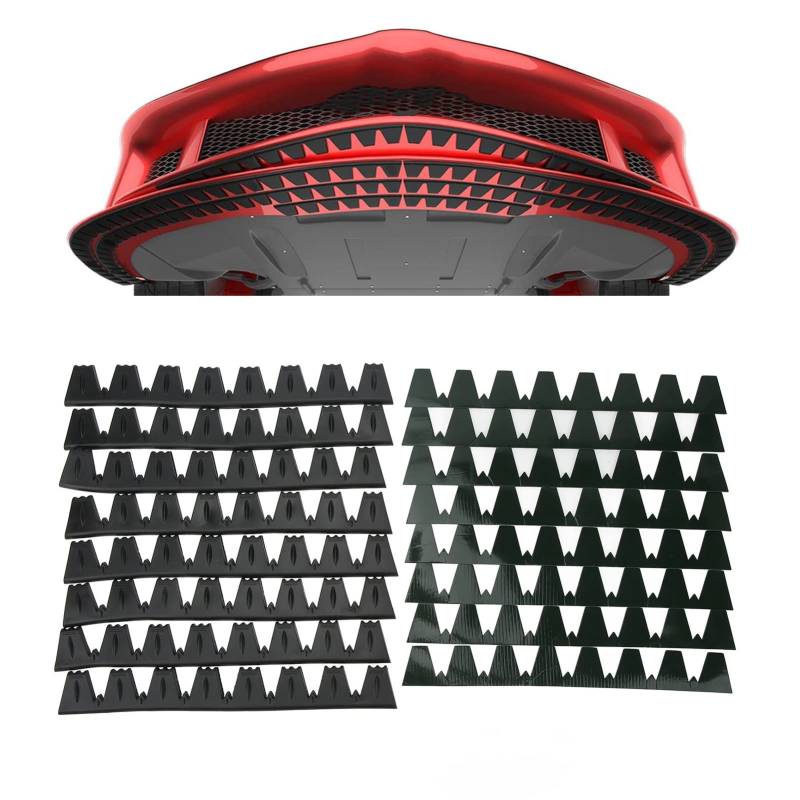 8 Pcs Vordere Stoßfänger Kratzer, Stoßfänger Scrape Guard Skid Plate, Universelle Bohrinstallation Zum Schutz der Vorderen Stoßfängerlippe (Schwarz) von NINESHE