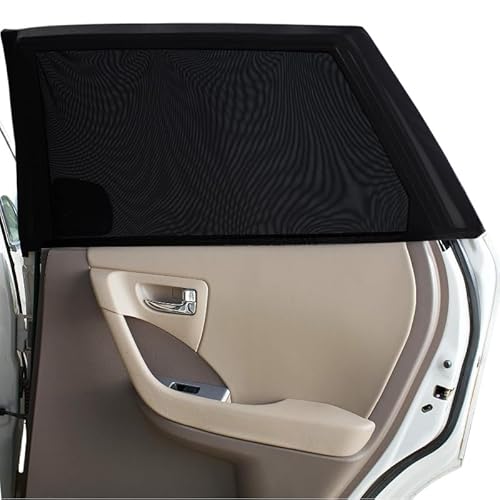 NINESPRING Sonnenschutz Auto Baby (2 Stück) Sonnenblende Auto Netz mit UV Schutz,Universal Sonnenschutz Auto Kinder,Hochelastische Sonnenblende Auto Kinder Seitenscheibe von NINESPRING