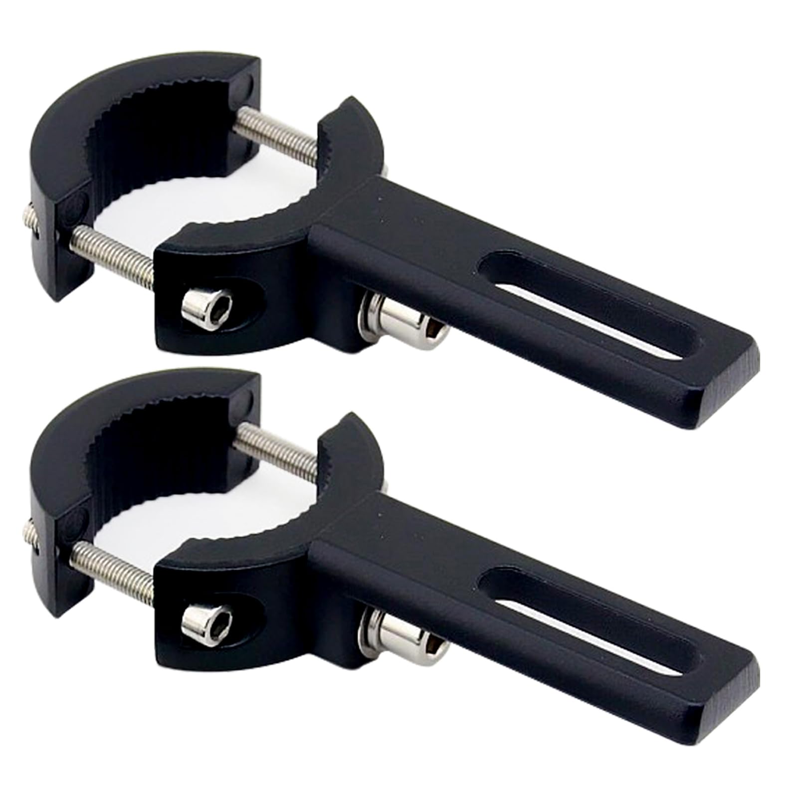 NINGDAKEAI 2 Stück Halterungen für Motorrad-Scheinwerfer Verstellbare Motorrad-Scheinwerferhalterung, Universelle Scheinwerfer-Scheinwerfer-Halterung (20mm-38mm) von NINGDAKEAI