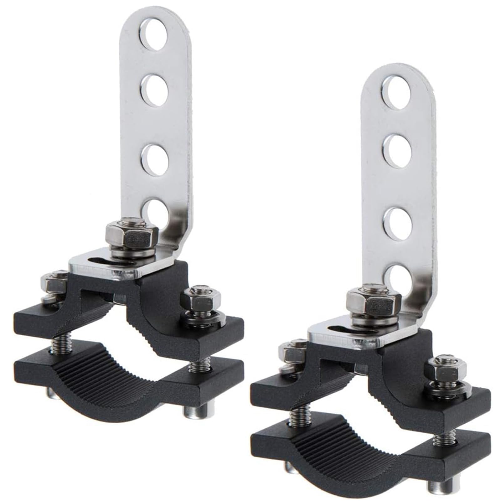 NINGDAKEAI 2 Stück Motorrad-Lichthalterungen, Gabelklemmhalter - Gabelklemmen-Blinker, Halterungen für Motorrad-Scheinwerfer Verstellbare Motorrad-Scheinwerferhalterung (22-32mm) von NINGDAKEAI