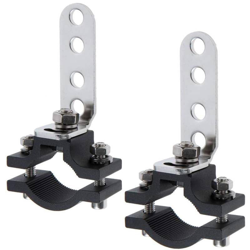 NINGDAKEAI 2 Stück Motorrad-Lichthalterungen, Gabelklemmhalter - Gabelklemmen-Blinker, Halterungen für Motorrad-Scheinwerfer Verstellbare Motorrad-Scheinwerferhalterung (22-32mm) von NINGDAKEAI