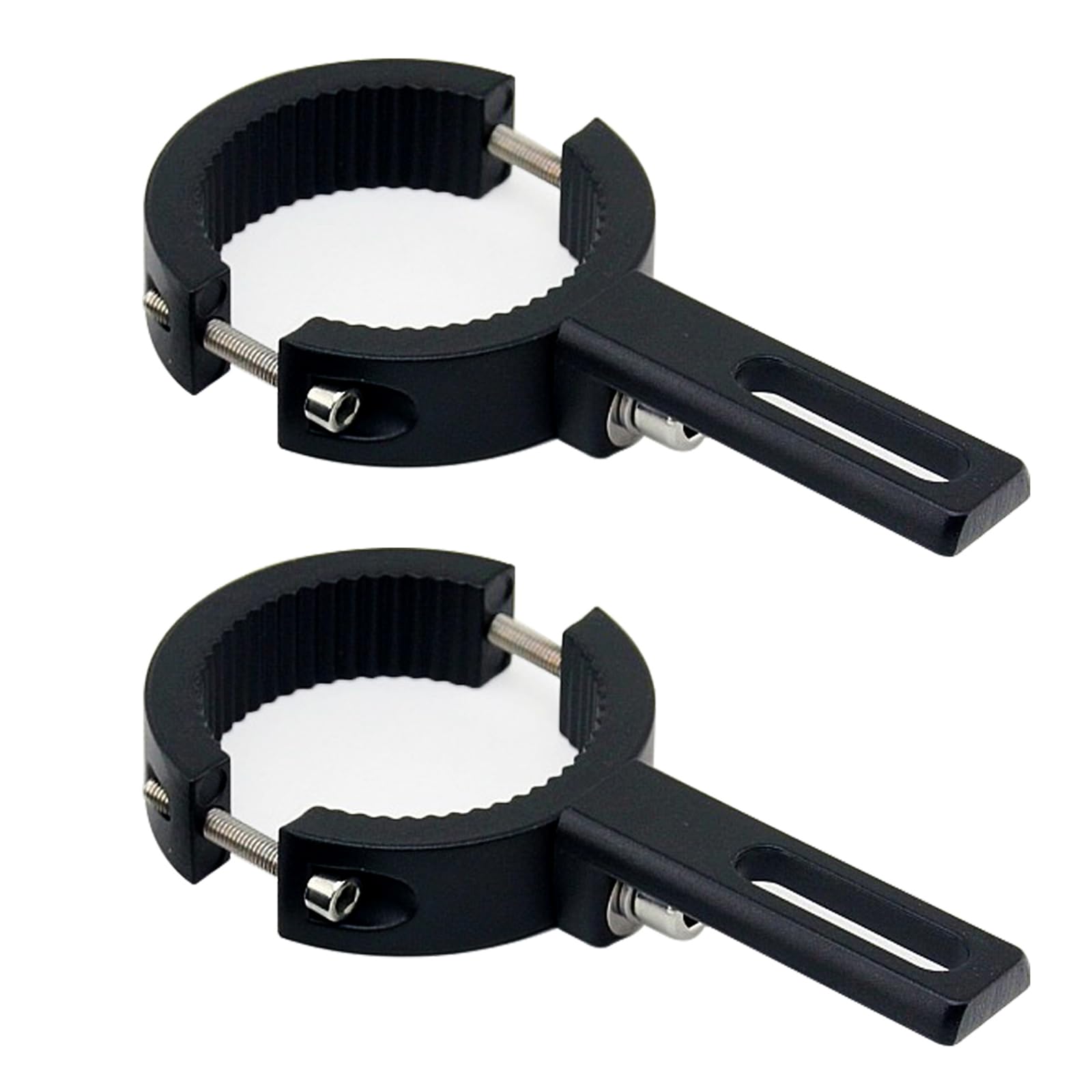 NINGDAKEAI Motorrad Scheinwerfer Halterung, 2 Stück Lichtleisten Halterungen, Verstellbare Vordergabel-Lampenhalterung, für Motorrad, Nebelscheinwerfer-Halterung (38mm-60mm) von NINGDAKEAI