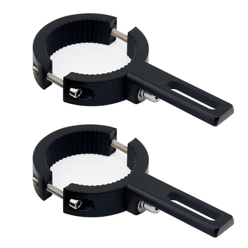 NINGDAKEAI Motorrad Scheinwerfer Halterung, 2 Stück Lichtleisten Halterungen, Verstellbare Vordergabel-Lampenhalterung, für Motorrad, Nebelscheinwerfer-Halterung (38mm-60mm) von NINGDAKEAI