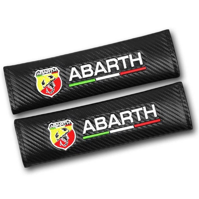 2 Stück Auto Sicherheitsgurt Abdeckung Polster für Abarth 595 Abarth 500 C 124 Spider 695, Schulter Gurtpolster Kissen Auto Gurtschutz Polster Gurt Schulter von NINIS