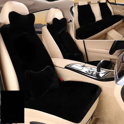 Sitzkissen Auto für VW Arteon Shooting Brake 2020-2023, Weiche und Warme Autokissen Warme Plüsch Sitzauflage Verdickendes für Autositz,B- Three-Piece Set with headrest and backrest von NINIS