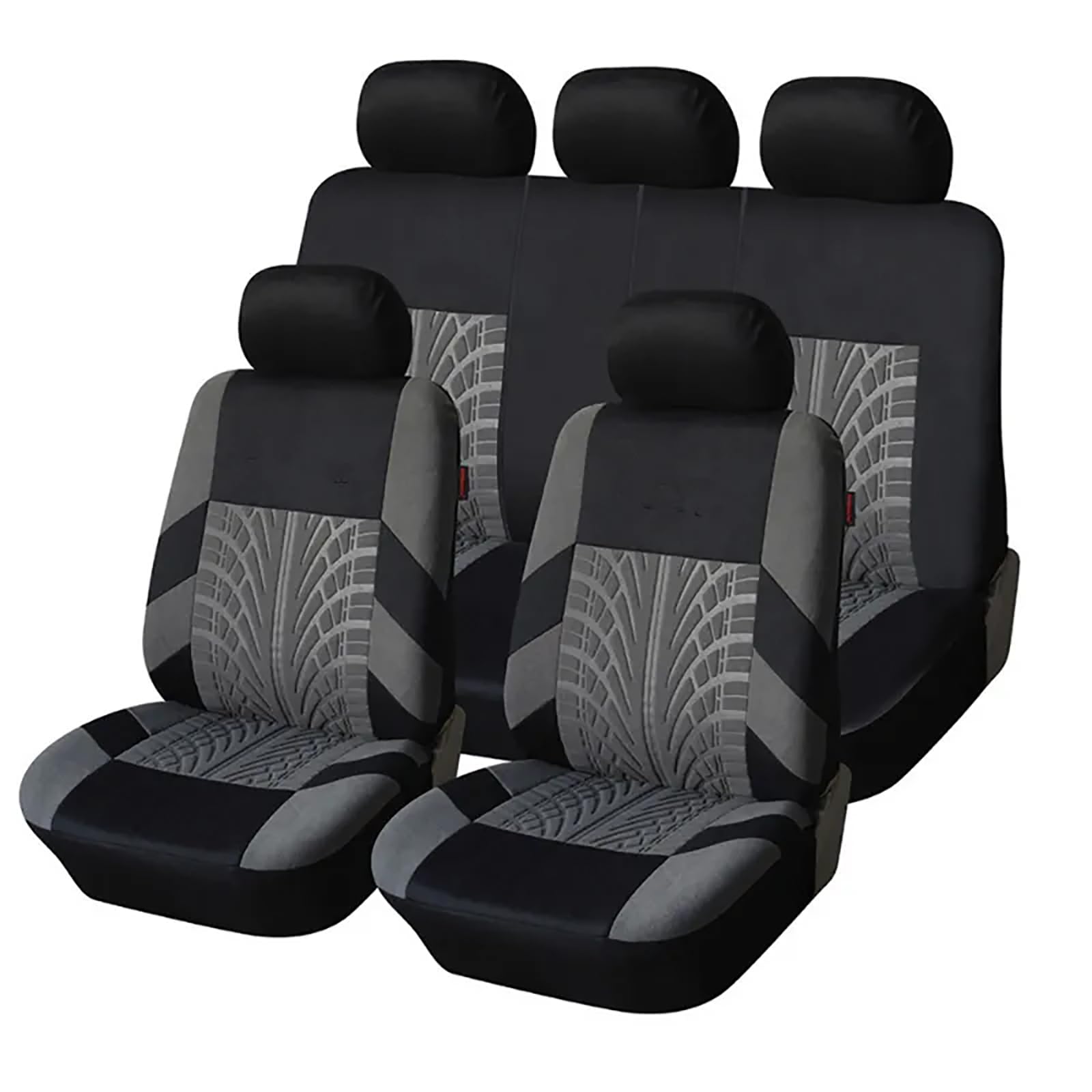 NINOMA Autositzbezüge Set für Audi A1 Hacthback Sportback 8X GB/Allstreet Citycarver GB, Autositzbezüge Schonbezüge, Elastische Säume, Seiten-Airbag-kompatibel, waschbar, leicht,- Grey von NINOMA