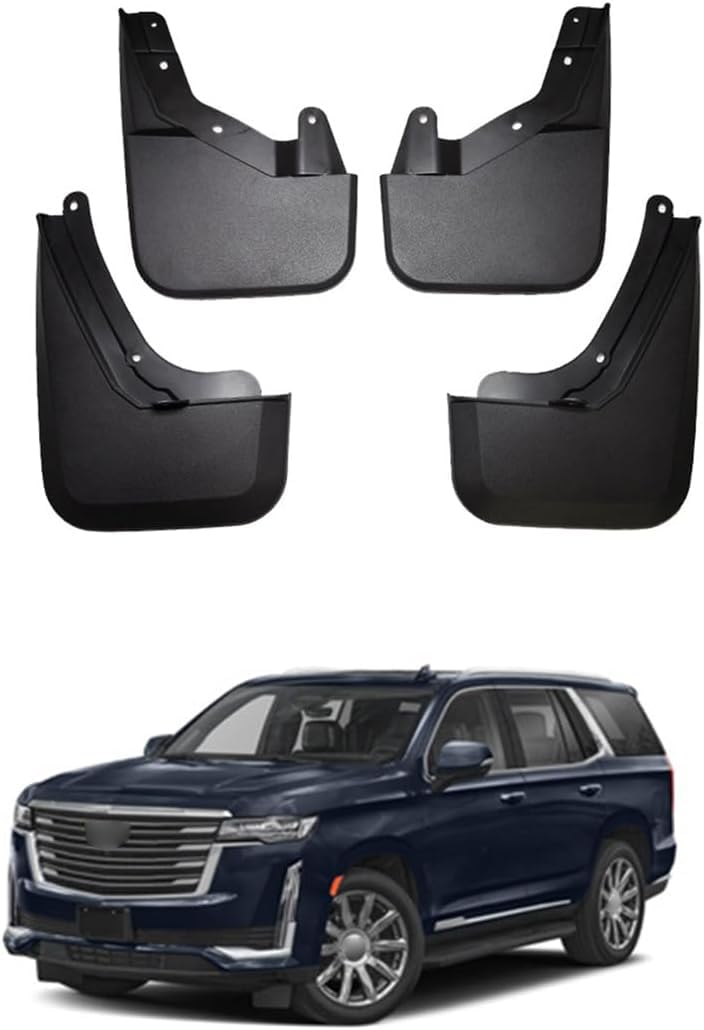 4 Stück Auto Schmutzfänger für C-adillac Escalade 2007-2024, Vorne Hinten Schmutzfänger Protection Styling Zubehör Spritzschutz,B-2021-2024 4 Stück Auto Schmutzfänger für C-adillac Escalade 2007-2024, Vorne Hinten Schmutzfänger Protection Styling Zubehör Spritzschutz,B-2021-2024 von NINQ