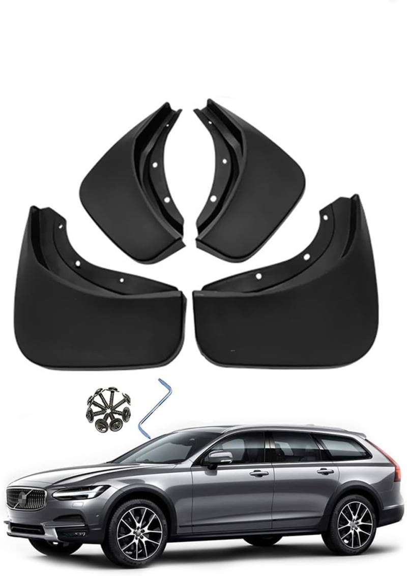 4 Stück Auto Schmutzfänger für V-olvo V90 2017-2019, Vorne Hinten Schmutzfänger Protection Styling Zubehör Spritzschutz von NINQ