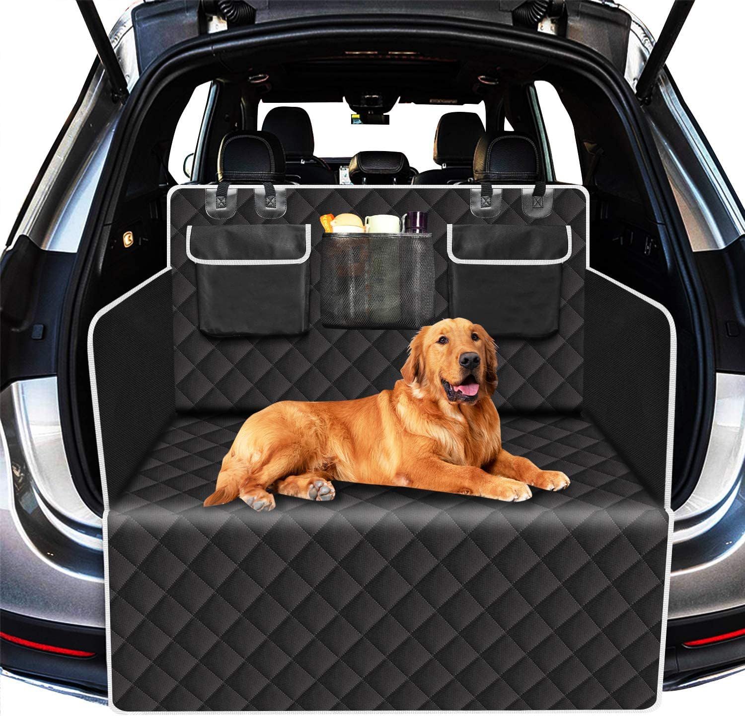 NINQ Auto Kofferraumschutz Hund Hundedecke für Ford Ecosport 2018-2022 2023 2024, Reißfeste Wasserdichter Kofferraumdecke Hundedecke Seitenschutz von NINQ