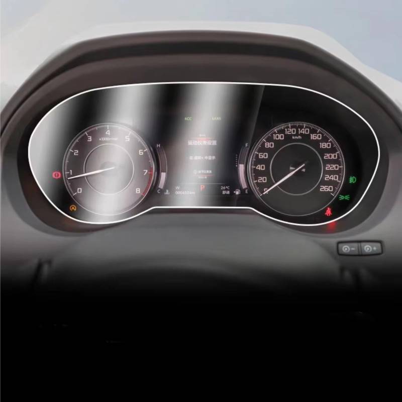 Kompatibel Mit Acura Für RDX 2018 2019 2020 2021 2022 Auto 10,2 Zoll Gehärtetes Glas Displayschutzfolie Auto GPS Navigation Center Display Und TPU Armaturenbrett Türscharnier-Stoppgurt(Tpu Dashboard) von NIONGYN