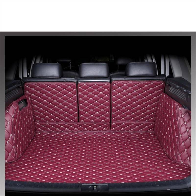 Kompatibel Mit Mazda Für CX5 KF 2017 2018 2019 2020 2021 2022 2023 Kofferraummatten Tablett Teppich Innenraum Kofferraumpolster Schutzpolster Autozubehör Kofferraum schutzmatte(Wine Red,Size1) von NIONGYN