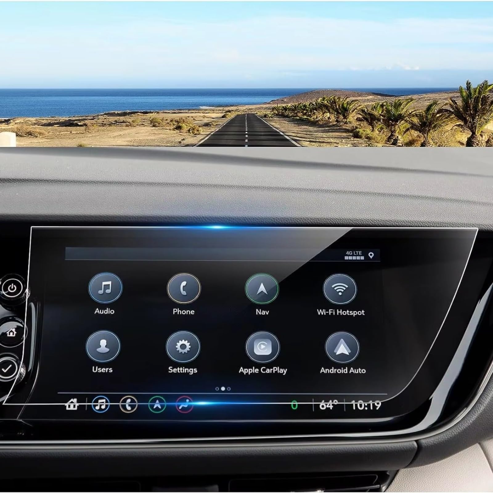 NIONGYN Kompatibel Mit Buick Für Envision 2021 2022 2023 2024 Auto 10,2 Zoll LCD GPS Navigation Anti-Kratz-Displayschutzfolie Aus Gehärtetem Glas Türscharnier-Stoppgurt NIONGYN Kompatibel Mit Buick Für Envision 2021 2022 2023 2024 Auto 10,2 Zoll LCD GPS Navigation Anti-Kratz-Displayschutzfolie Aus Gehärtetem Glas Türscharnier-Stoppgurt von NIONGYN