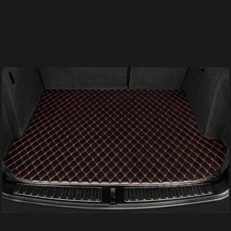 NIONGYN Kompatibel Mit Ford Für Edge 2021 2020 2019 2018 2017 2016 2015 5-Sitzer Kofferraummatten Fahrzeuge Liner Teppich Auto-Innenausstattung Kofferraum schutzmatte(Red) von NIONGYN