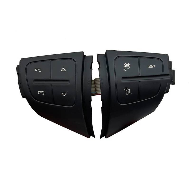 NIONGYN Kompatibel Mit Skoda Für Octavia 2007–2017 Auto-Multifunktions-Lenkradtaste Auto-Lenkrad-Fernbedienungstaste Autozubehör Autoinnenraum von NIONGYN