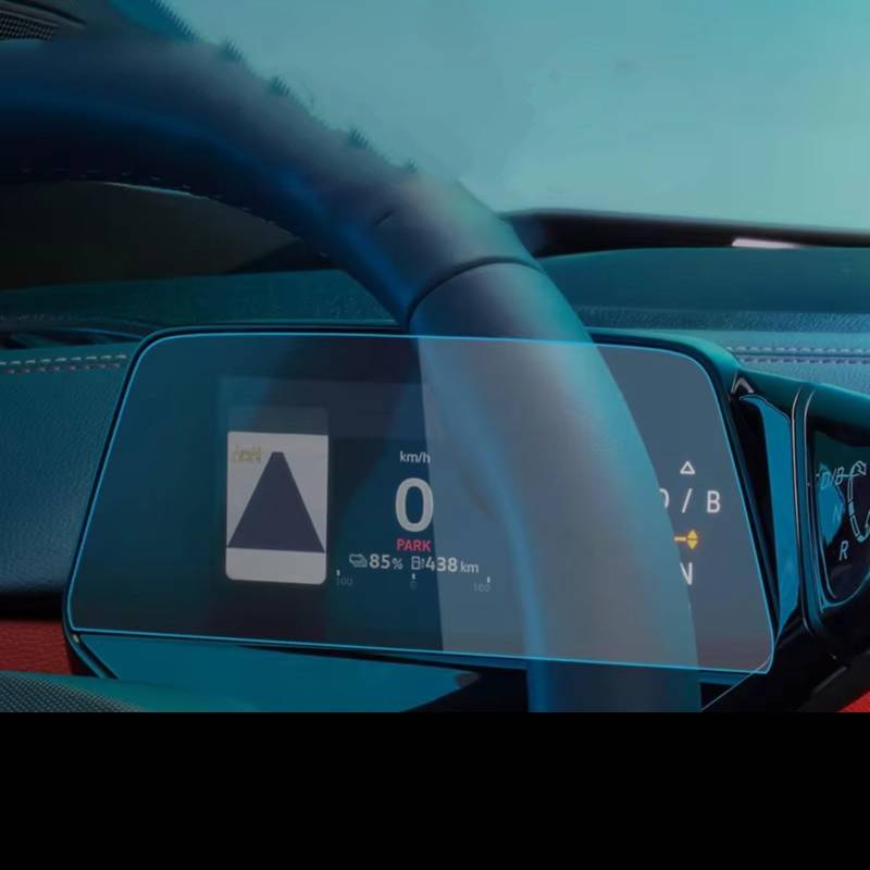 NIONGYN Kompatibel Mit VW Für ID4 2022, Autozubehör, Displayschutzfolie, 12-Zoll-GPS-Navigation Und 5,3-Zoll-Armaturenbrett Aus Gehärtetem Glas Türscharnier-Stoppgurt(Instrument) von NIONGYN
