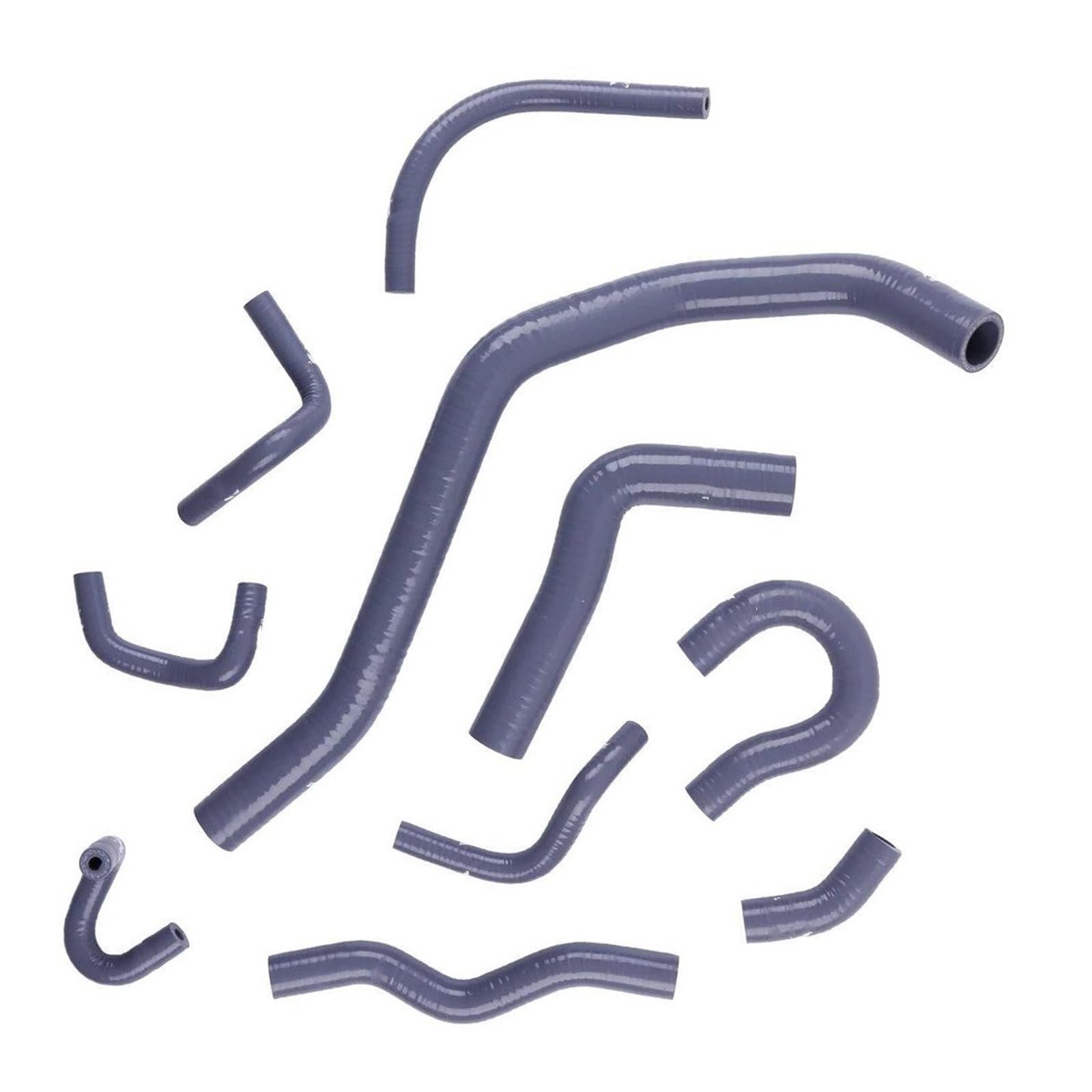 NIONGYN Motoren Kühlerschlauch Kompatibel Mit Civic Für CRX ED3 ED4 ED6-ED9 EE2 EE4 D15B2 D15B7 1988 1989 1990 1991 Auto-Silikon-Kühlmittelschlauch-Set Autoteile(Gray) von NIONGYN