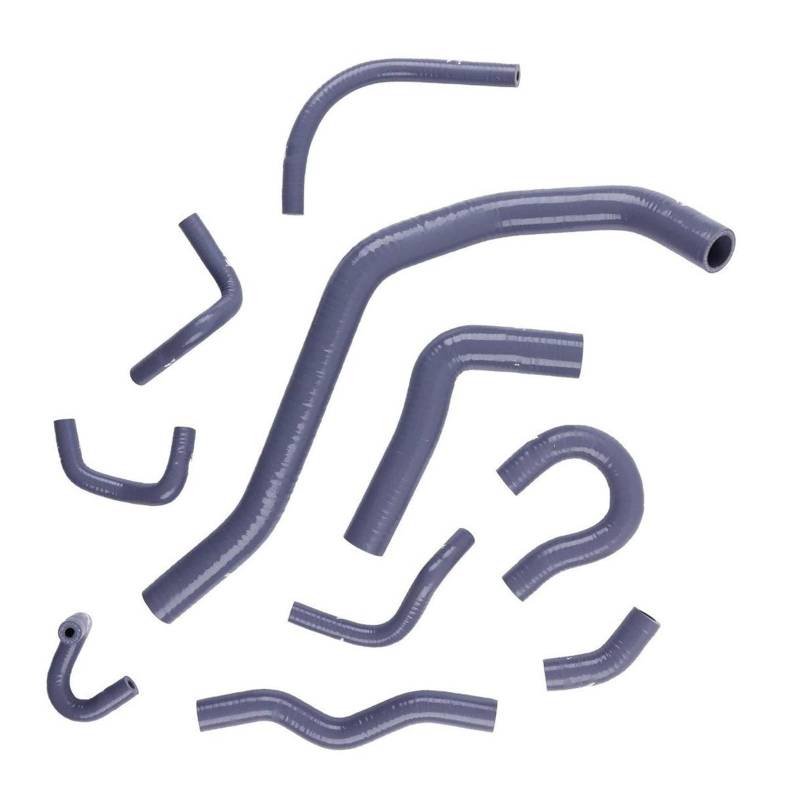 NIONGYN Motoren Kühlerschlauch Kompatibel Mit Civic Für CRX ED3 ED4 ED6-ED9 EE2 EE4 D15B2 D15B7 1988 1989 1990 1991 Auto-Silikon-Kühlmittelschlauch-Set Autoteile(Gray) von NIONGYN