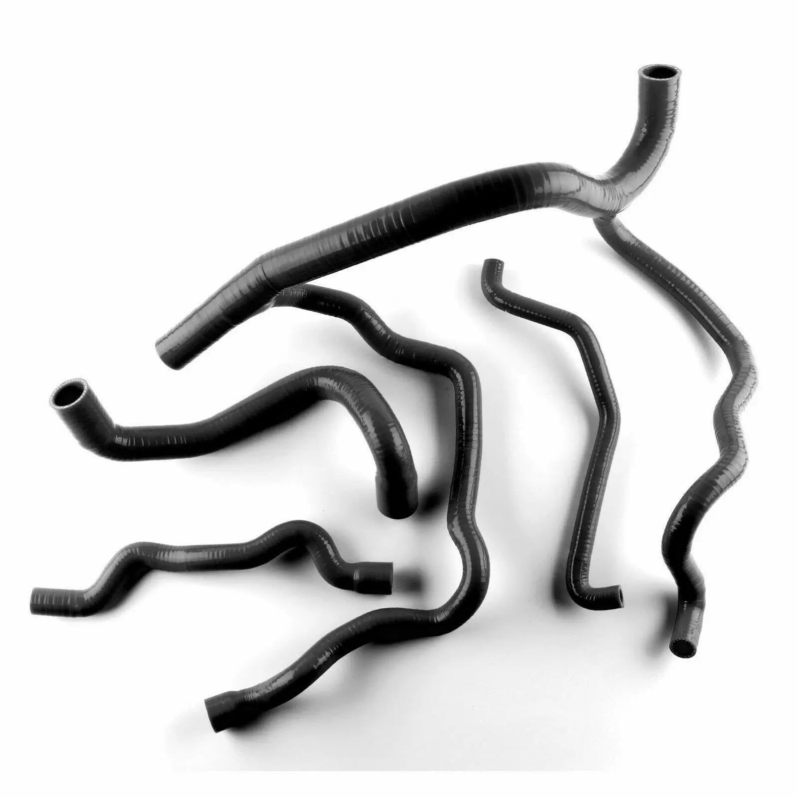 NIONGYN Motoren Kühlerschlauch Kompatibel Mit Clio 172/182 RS Für Cup Für Trophy 2.0 F4R 1998 1999 2000 2001 2002 2003 2004 2005 Silikon-Kühlmittelschlauch-Set(Black) von NIONGYN