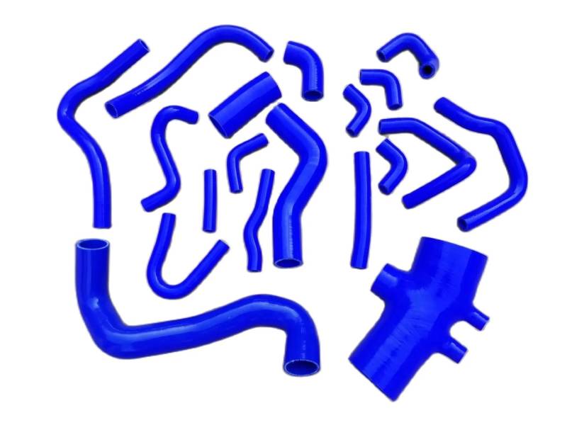 NIONGYN Motoren Kühlerschlauch Kompatibel Mit Nissan Für Frontier Für Xterra V6 3.3L VG33E ZN2031FAD ZN6451WAD Kühlmittelkühler Heizung Wasserschlauch Lufteinlass Gasrohr 215014S100(Blue) von NIONGYN