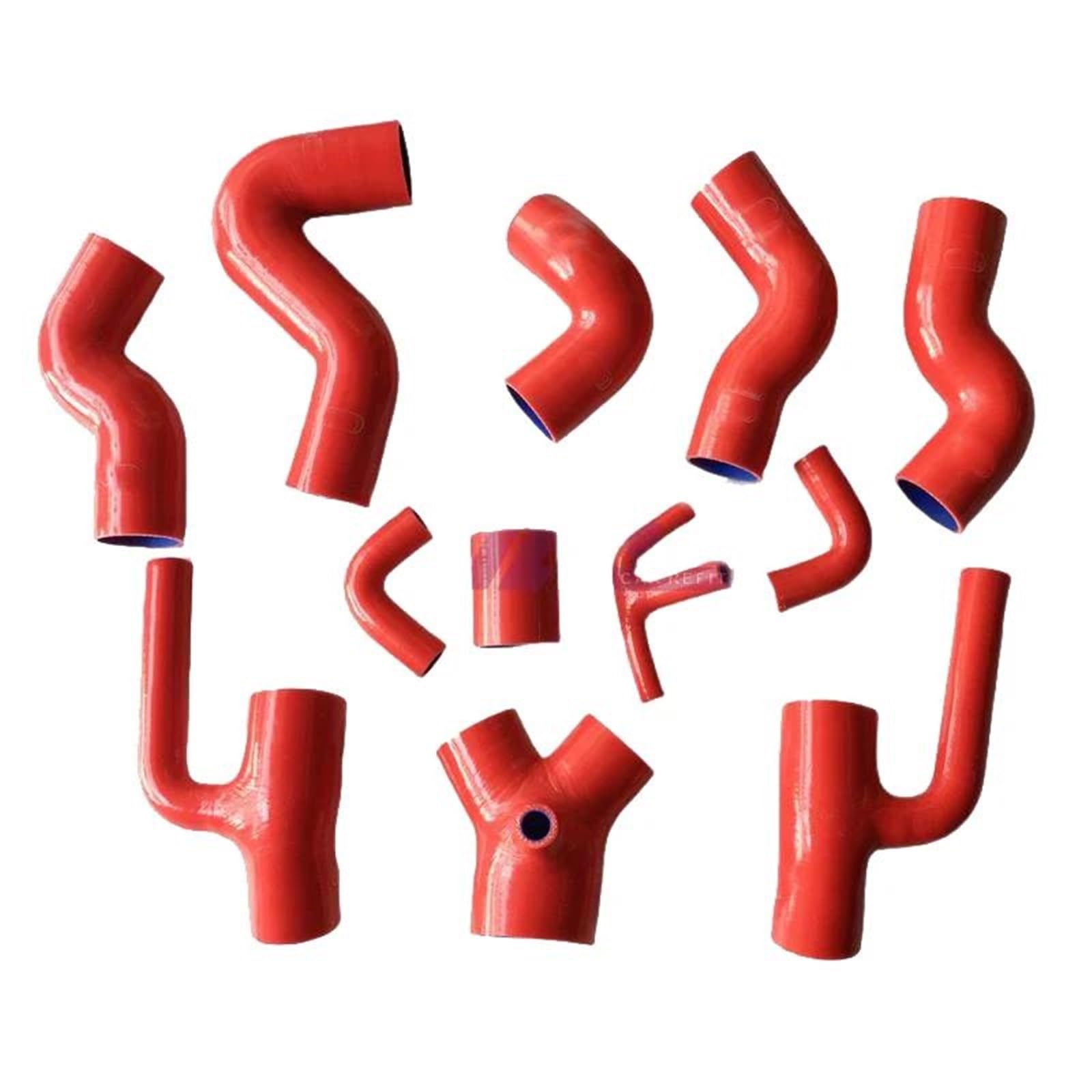NIONGYN Motoren Kühlerschlauch Kompatibel Mit S4 RS4 Für A6 B5 C5 2,7 L Für Bi-Turbo 1997 1998 1999 2000 2001, Silikon-Boost-Rohrleitungsschlauch-Set, Kühlerschlauch, Kühlmittel-Wasserschlauch(Red) NIONGYN Motoren Kühlerschlauch Kompatibel Mit S4 RS4 Für A6 B5 C5 2,7 L Für Bi-Turbo 1997 1998 1999 2000 2001, Silikon-Boost-Rohrleitungsschlauch-Set, Kühlerschlauch, Kühlmittel-Wasserschlauch(Red) von NIONGYN