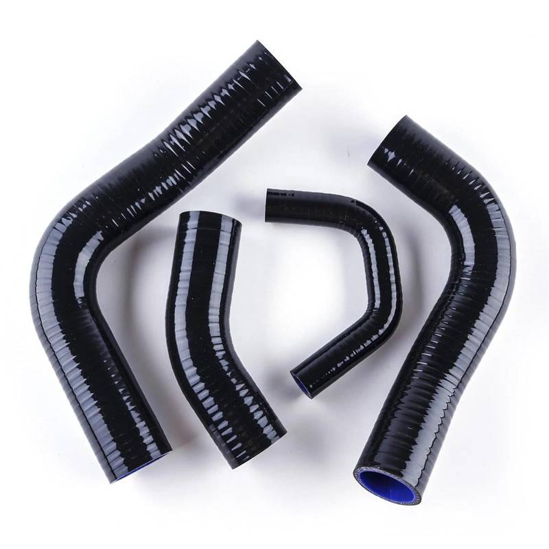 NIONGYN Motoren Kühlerschlauch Kompatibel Mit Toyota Für Land Für Cruiser FJ80 80 Serie 3F 4.0L 1990 1991 1992 Silikon-Kühlmittelschlauch-Set, Autozubehör(Black) von NIONGYN
