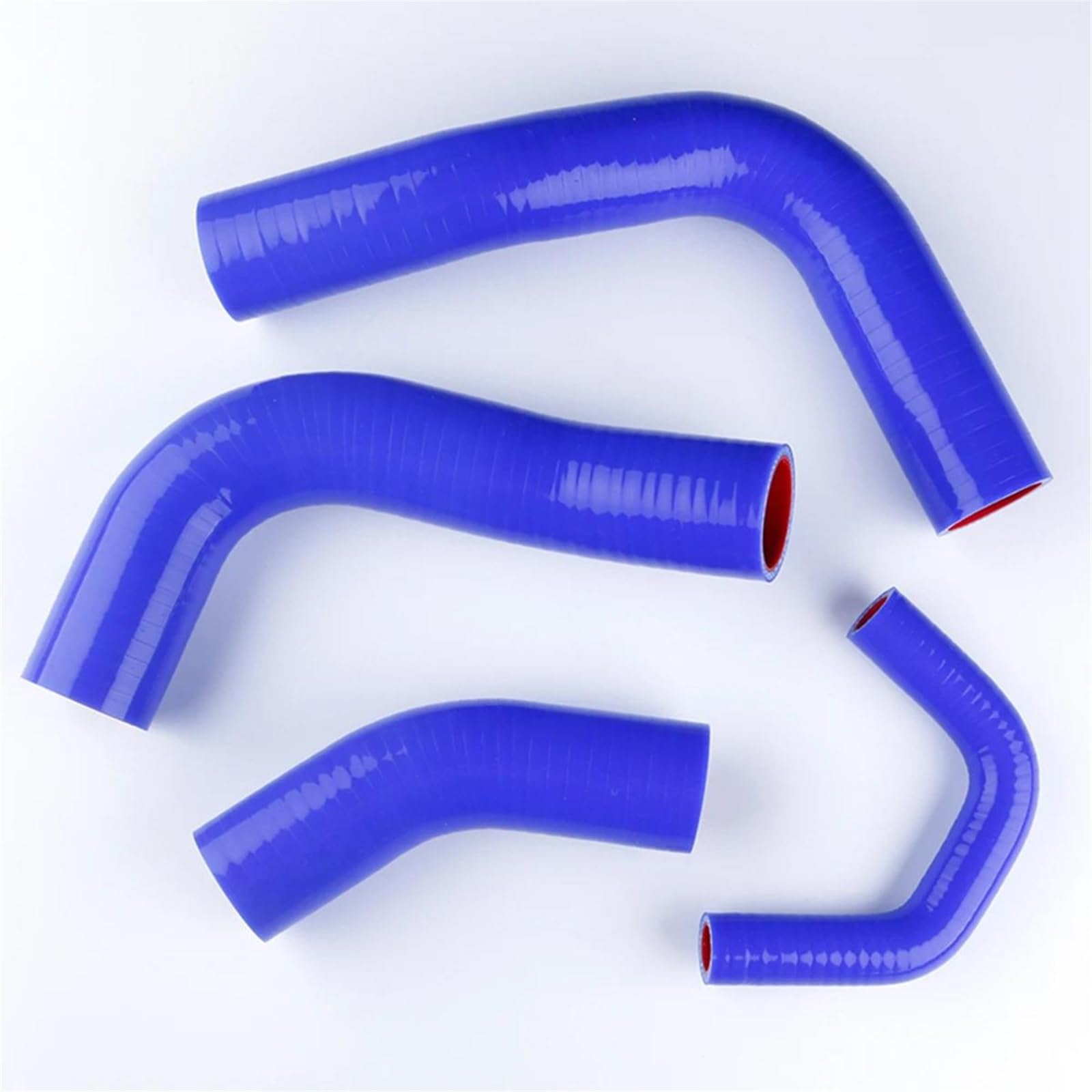 NIONGYN Motoren Kühlerschlauch Kompatibel Mit Toyota Für Land Für Cruiser FJ80 80 Serie 3F 4.0L 1990 1991 1992 Silikon-Kühlmittelschlauch-Set, Autozubehör(Blue) von NIONGYN