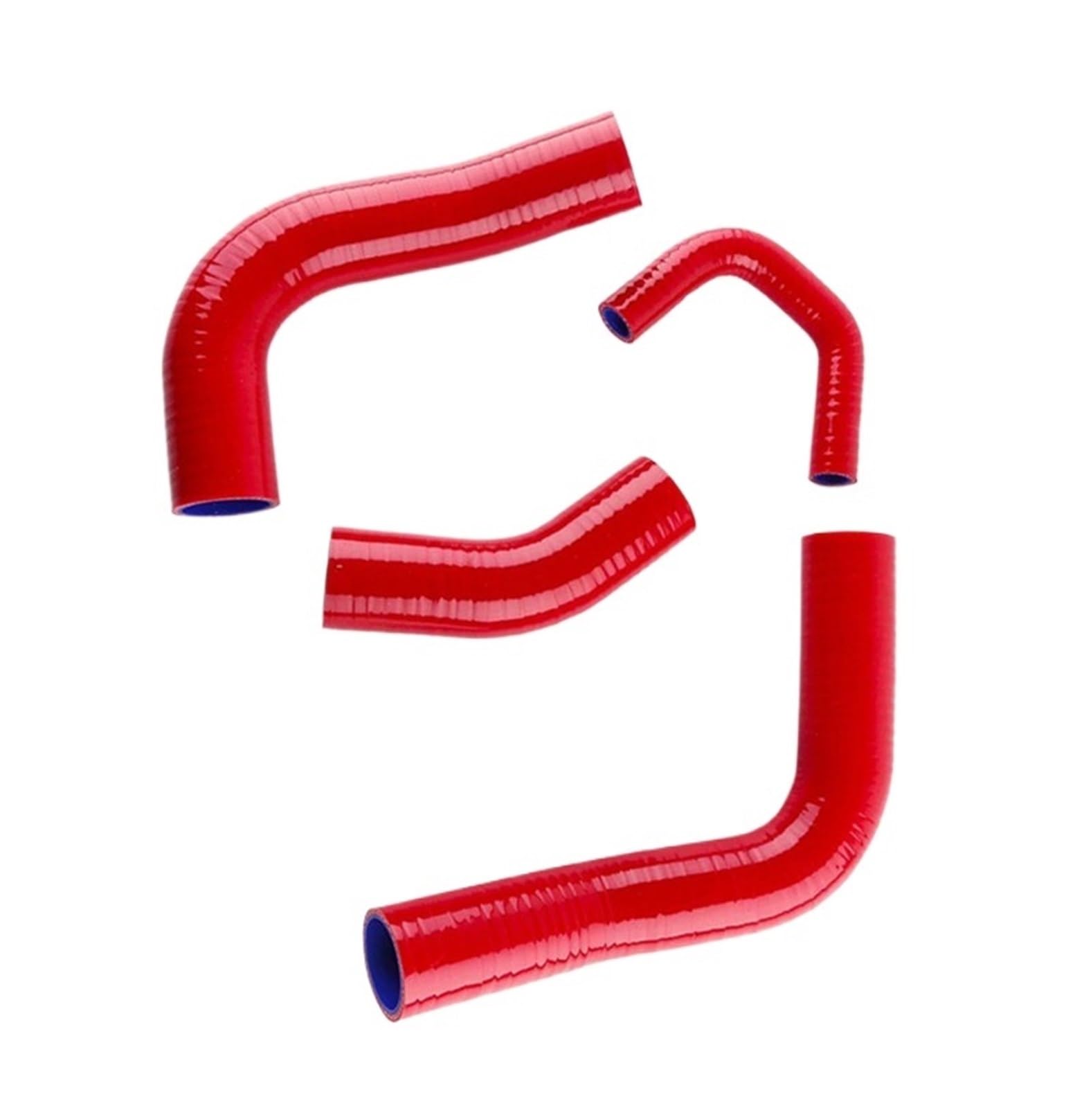 NIONGYN Motoren Kühlerschlauch Kompatibel Mit Toyota Für Land Für Cruiser FJ80 80 Serie 3F 4.0L 1990 1991 1992 Silikon-Kühlmittelschlauch-Set, Autozubehör(Red) von NIONGYN