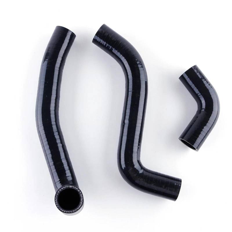 NIONGYN Motoren Kühlerschlauch Kompatibel Mit Toyota Für Yaris Für Vitz Für Echo Für Will 1.3L 1.5L 2002 2003 2004 2005 1999 2000 2001 Silikon-Kühlmittel-Kühlerschlauch-Set Autoteile(Black) von NIONGYN