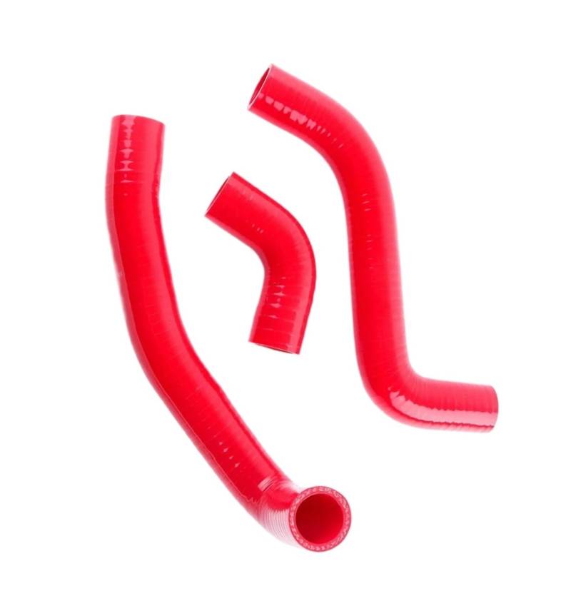 NIONGYN Motoren Kühlerschlauch Kompatibel Mit Toyota Für Yaris Für Vitz Für Echo Für Will 1.3L 1.5L 2002 2003 2004 2005 1999 2000 2001 Silikon-Kühlmittel-Kühlerschlauch-Set Autoteile(Red) von NIONGYN