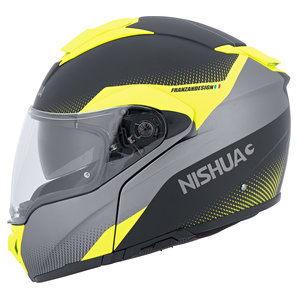 Nishua NFX-3 Klapphelm Matt Schwarz Titan Neon von Nishua