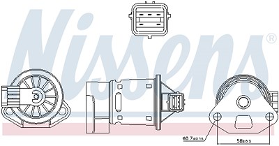 Nissens AGR-Ventil [Hersteller-Nr. 98246] für Chevrolet, Gm Korea von NISSENS
