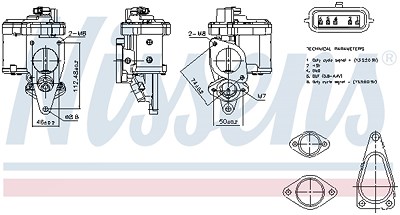 Nissens AGR-Ventil [Hersteller-Nr. 98272] für Renault, Suzuki von NISSENS