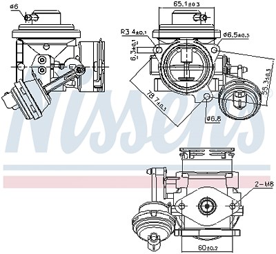 Nissens AGR-Ventil [Hersteller-Nr. 98298] für VW von NISSENS