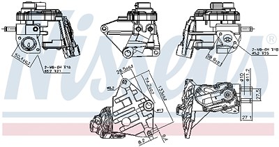 Nissens AGR-Ventil [Hersteller-Nr. 98348] für Audi, Seat, Skoda, VW von NISSENS