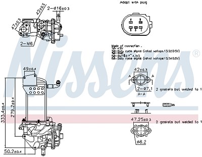 Nissens AGR-Ventil [Hersteller-Nr. 98359] für VW von NISSENS