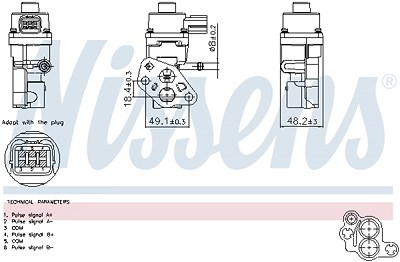Nissens AGR-Ventil [Hersteller-Nr. 98365] für Mazda von NISSENS