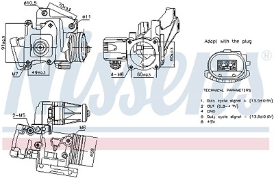Nissens AGR-Ventil [Hersteller-Nr. 98387] für Volvo von NISSENS
