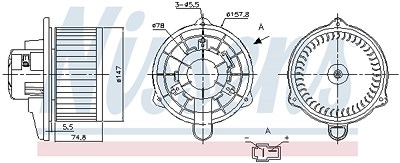 Nissens Innenraumgebläse [Hersteller-Nr. 87270] für Hyundai von NISSENS