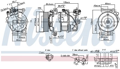 Nissens Kompressor, Klimaanlage [Hersteller-Nr. 890126] für Renault von NISSENS