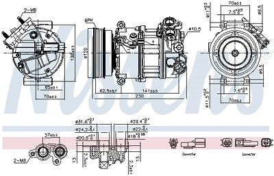 Nissens Kompressor, Klimaanlage [Hersteller-Nr. 891004] für Volvo von NISSENS