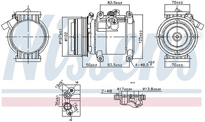 Nissens Kompressor, Klimaanlage [Hersteller-Nr. 891011] für Chevrolet von NISSENS