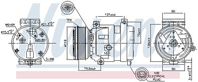 Nissens Kompressor, Klimaanlage [Hersteller-Nr. 89267] für Renault von NISSENS